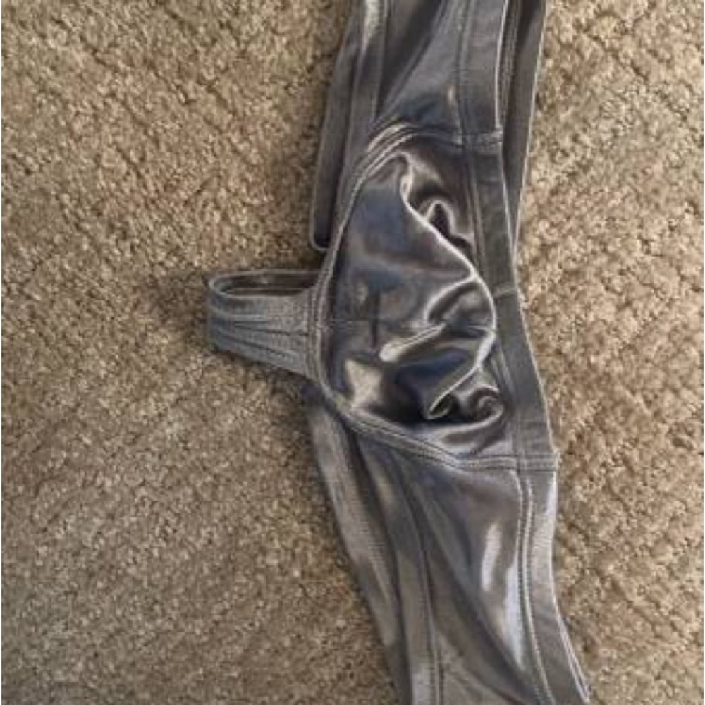 Shiny Metallic Gray Men’s Brief